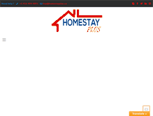 Tablet Screenshot of homestayplus.ca